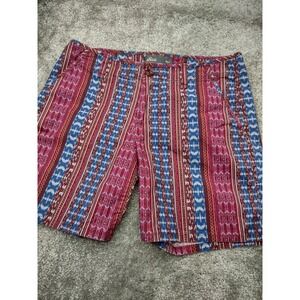 Eddie Bauer Shorts Womens 8  Stretch Cotton Mixed Patterns Boho Cottagecore